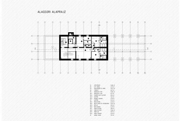 Alagsori alaprajz. A Misina-tető komplex fejlesztése, Pécs. AU.ROOM Építész Műhely Kft. 2023-24.
