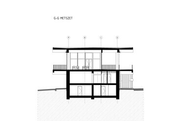 Keresztmetszet. A Misina-tető komplex fejlesztése, Pécs. AU.ROOM Építész Műhely Kft. 2023-24.
