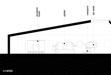 C-C metszet. Sariense Borászat, Abasár. Török Fruzsina diplomaterve. 2024.

