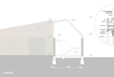 D-D metszet. Sariense Borászat, Abasár. Török Fruzsina diplomaterve. 2024.
