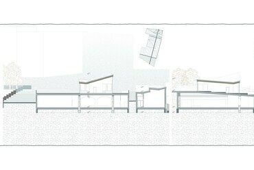 Metszetek. Ifjúsági és Felnőttképzési központ, Múzeumbővítés, Sepsiszentgyörgy. Popa-Müller Dávid diplomaterve. 2024. 
