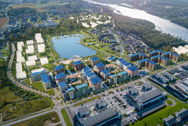 Verksbyen, Fredrikstad (Norvégia): A plusz energiás városrész látványterve © Arca Nova Gruppen
