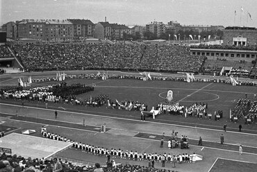 A Népstadion, 1954. Forrás: Fortepan / Nagy Gyula
