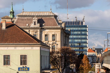 A győri Megyeháza tér és környéke ma. Fotó: Gulyás Attila
