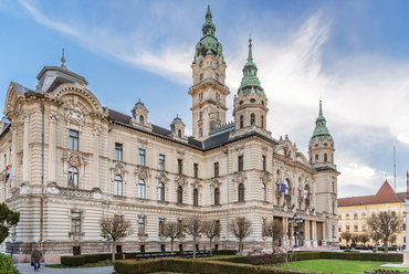 A győri Megyeháza tér és környéke ma. Fotó: Gulyás Attila
