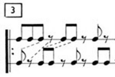 Steve Reich: Clapping Music, 1972. Forrás: Muzsika, 1982. október
