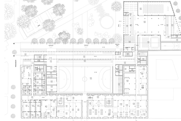 Földszinti alaprajz. HANGING GARDEN. A MÁS Építészek terve. 2024.
