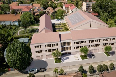Az AXIS Építész Iroda megvételt nyert terve a nagykátai Váci Mihály Katolikus Általános Iskola pályázatán.
