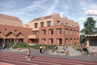 Kültéri tanulás helyszínei. Több udvar, kevesebb ház! – A CAN Architects terve.
