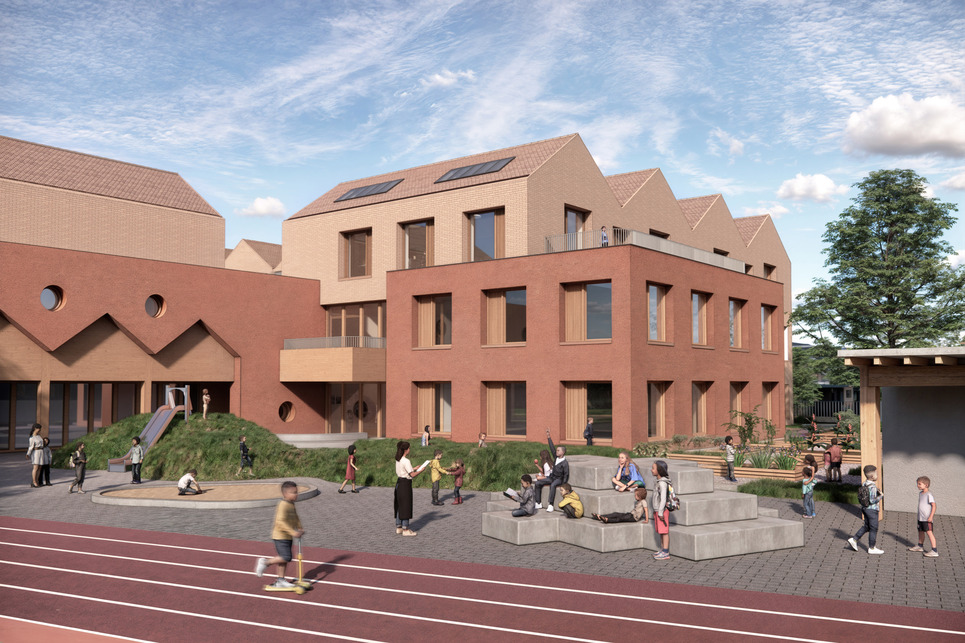 Kültéri tanulás helyszínei. Több udvar, kevesebb ház! – A CAN Architects terve.
