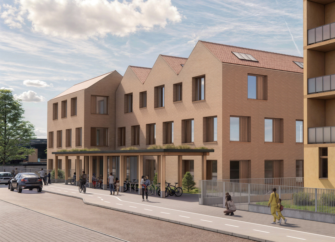 Több udvar, kevesebb ház! – A CAN Architects díjazásban nem részesült terve a nagykátai Váci Mihály általános iskola pályázatán