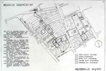 Az 1968-ban tervezett passzázsrendszer. Forrás: Virtuális leletmentés
