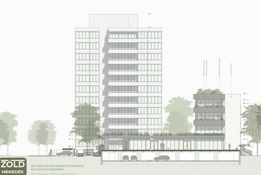 Nyugati, belső homlokzat
