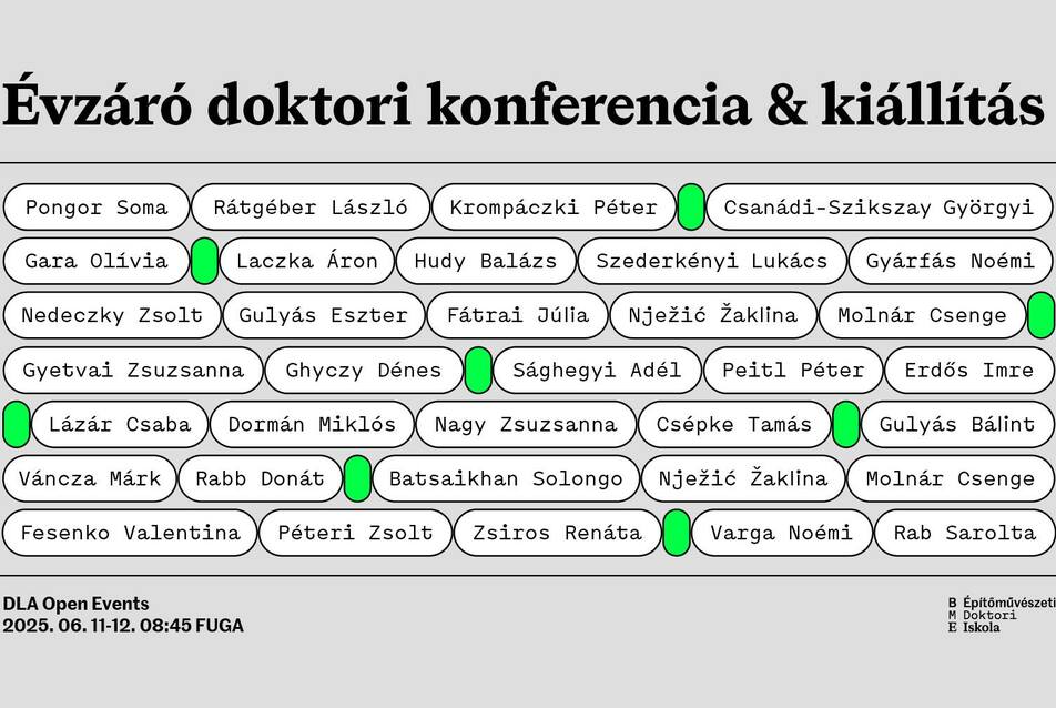 Évzáró doktori konferencia & kiállítás