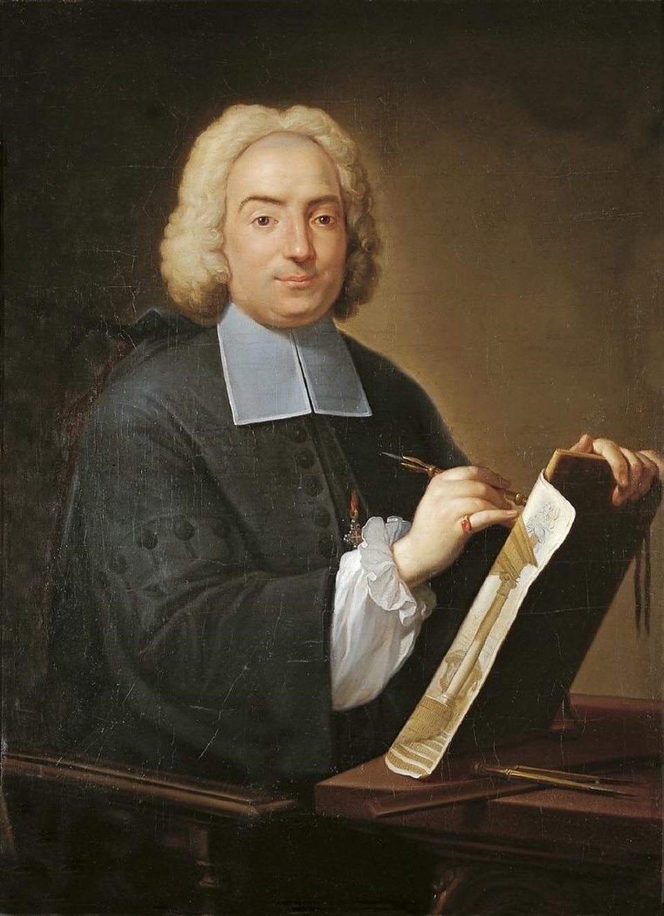 Filippo Juvarra építész portréja, 1707 k.
alkotó: Agostino Masucci, a Savoyai Ház festője, Juvarra barátja