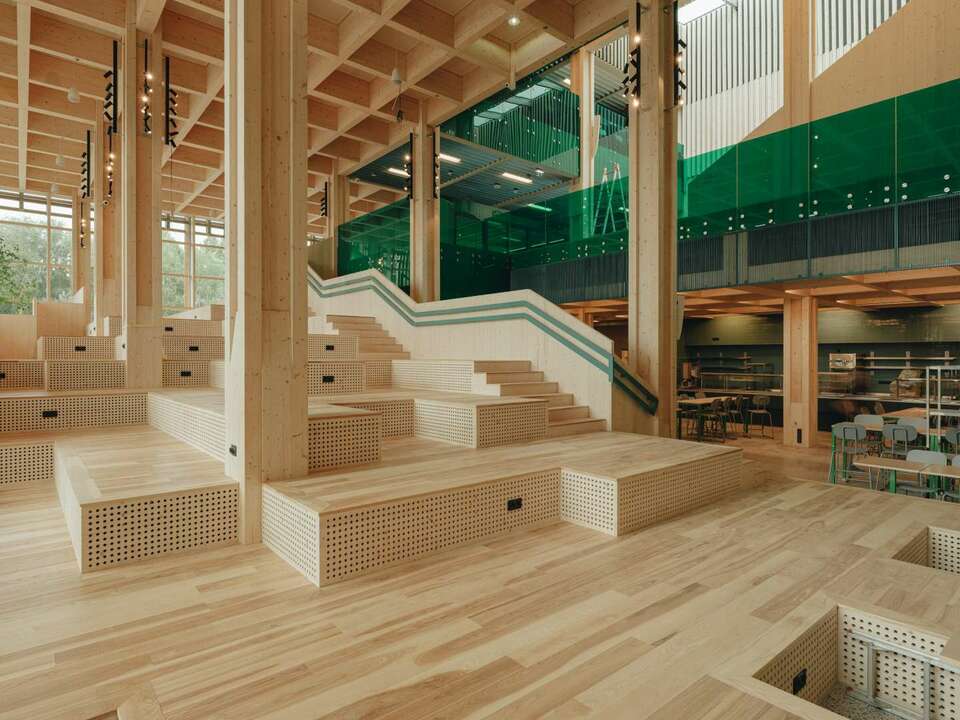 Pelgulinna Gymnasium, Tallinn. Építészet: Arhitekt Must. Fotó: Tonu Tunnel
