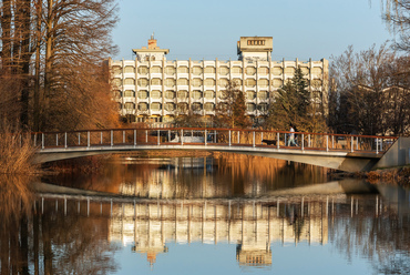 A szombathelyi Claudius Hotel és környéke ma. Fotó: Gulyás Attila
