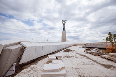 A Citadella felújíjítása 2025. májusában. Forrás: Nemzeti Hauszmann Program/Facebook
