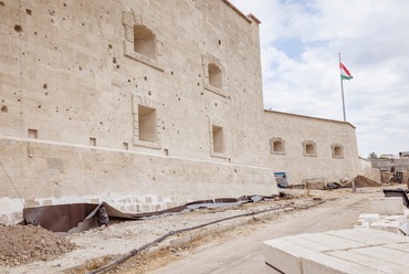 A Citadella felújíjítása 2025. májusában. Forrás: Nemzeti Hauszmann Program/Facebook
