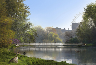 Üveghíd.

Tervező: Foster + Partners. Forrás: Archdaily
