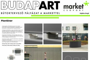 BudapART – Bútortervező pályázat. I. Helyezett – Gajdács Gergő. Forrás: Market Építő Zrt.
