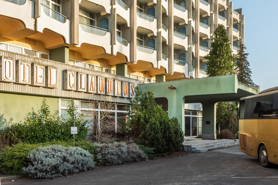A szombathelyi Claudius Hotel és környéke ma. Fotó: Gulyás Attila
