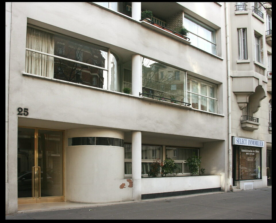 25 Avenue de Versailles, Párizs – Berthold Lubetkin és Jean Ginsberg, 1931 / Wiki Commons
