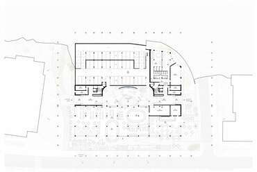 Az Archikon III. helyezést elért pályaműve az MSZMP egykori Villányi úti pártépületének átalakítására
