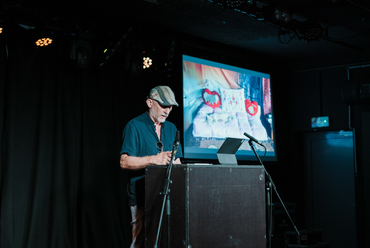 Dányi Tibor Zoltán prezentációja a Topia/Virtual Insanity kategóriában. Fotó: Hegyháti Réka
