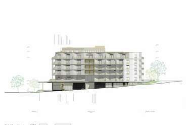 Az Archikon III. helyezést elért pályaműve az MSZMP egykori Villányi úti pártépületének átalakítására
