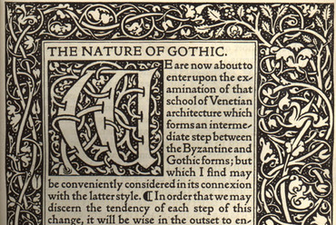 A gótika természte, Kelmscott Press, 1892.
