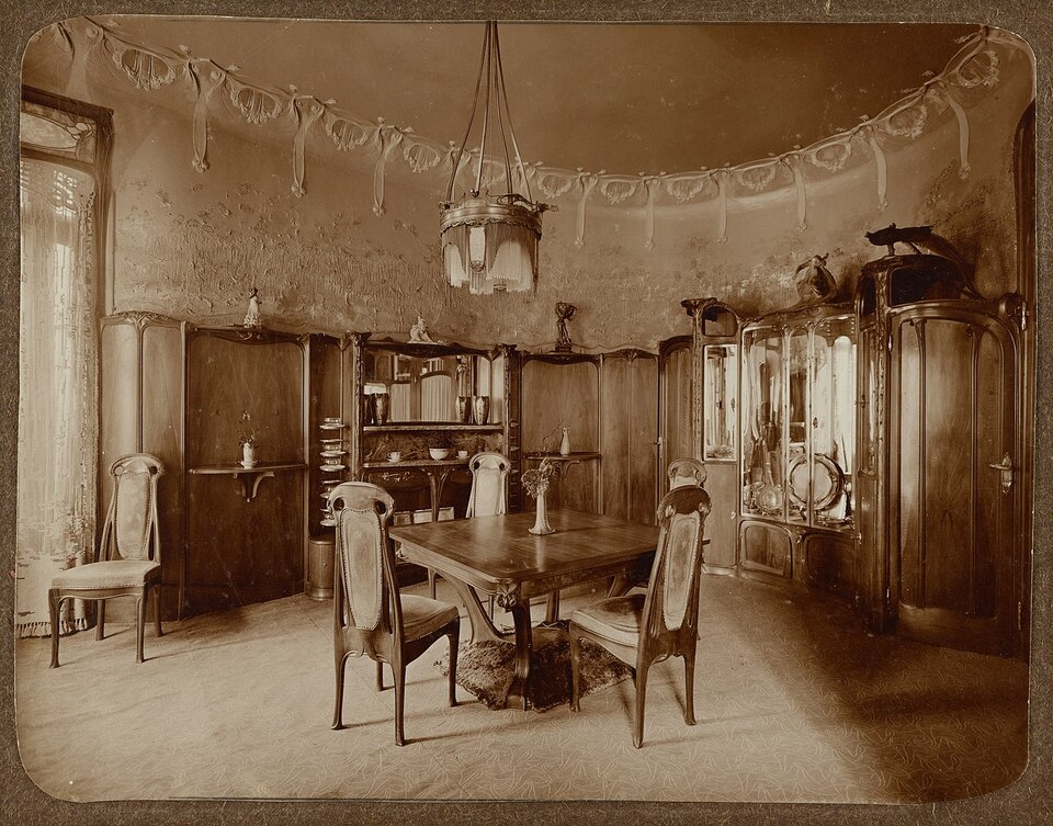 A házaspár ebédlője (1910). Forrás: Wikipedia
