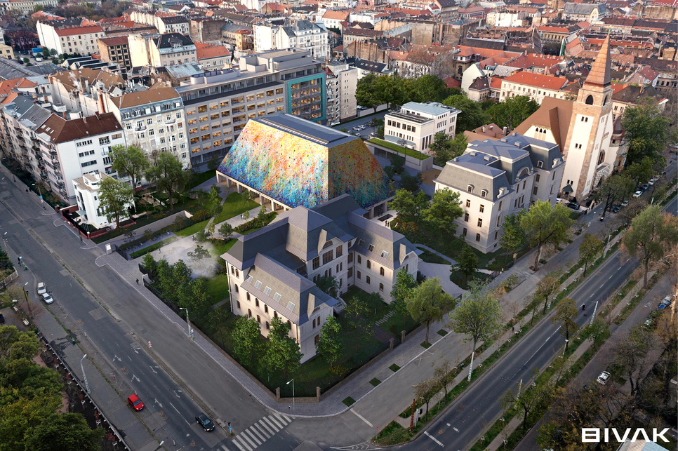 Látvány madártávlatból. Forrás: BIVAK
