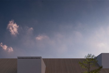 SPACES AND SOLIDS. A MÁS Építészek megvételt nyert terve a Šenčur Művelődési ház pályázatán, 2024.
