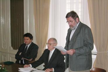 A képen balról Reischl Gábor, Böhönyey János és Roth János
