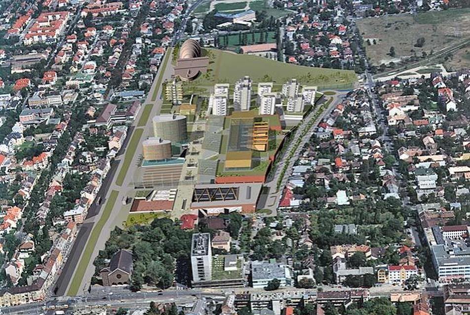 Budapest XIV. kerület Zugló Kerületközpont Bosnyák tér városépítési építészeti ötletei