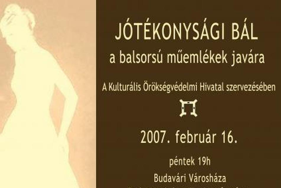 Jótékonysági bál a balsorsú műemlékek javára