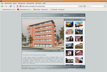  az Axis Építésziroda weblapja