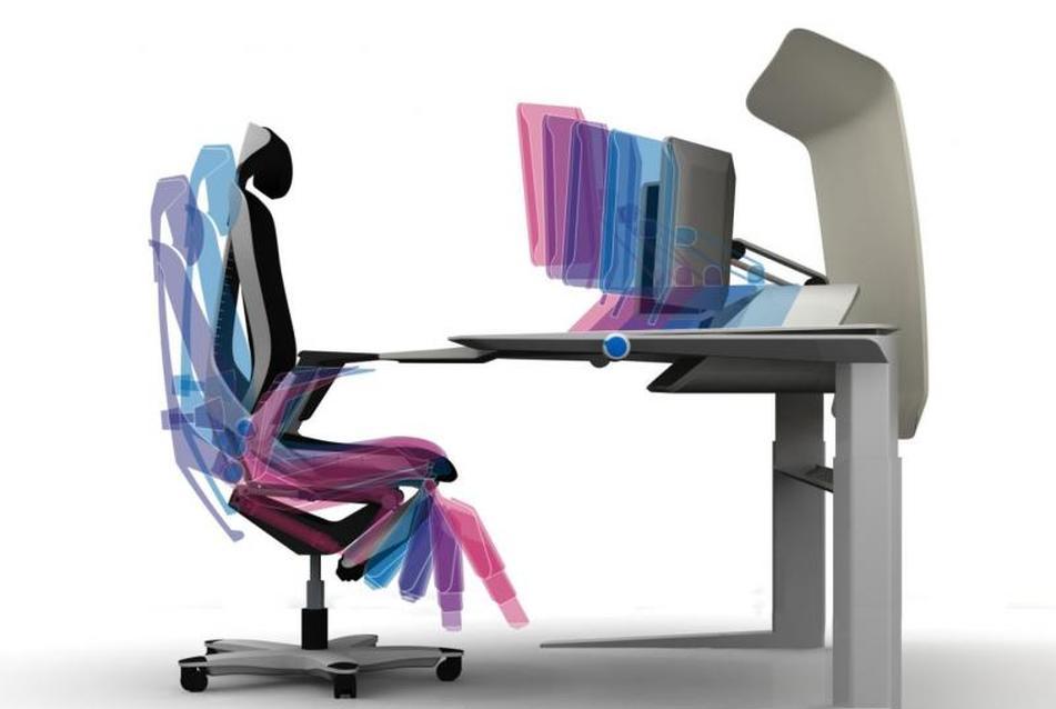 számítógépes tervezéshez kényelmes szék és asztal
