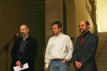 balról: Dobai János DLA, Perényi Tamás DLA és Becker Gábor DLA