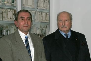 Baliga Kornél (balra) és galántai herceg Esterházy Antal