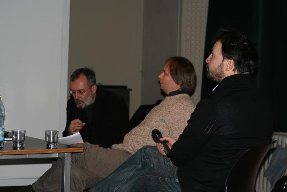 balról jobbra: Dévényi Tamás, Masznyik Csaba, Kis Péter