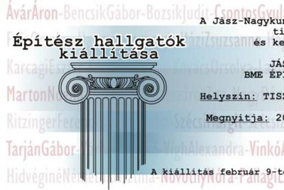 Építész hallgatók kiállítása Szolnokon