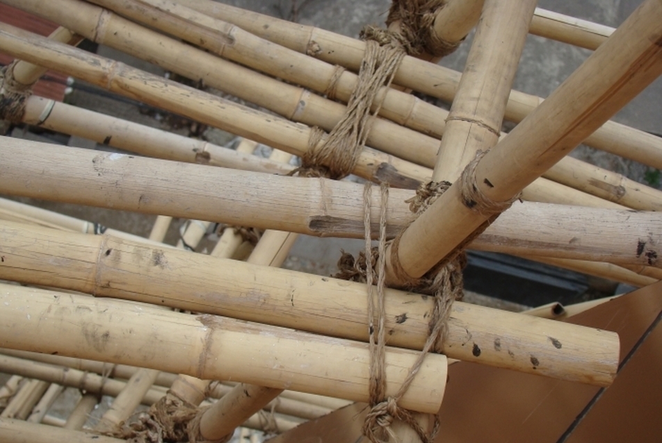 Bambuszkötés közelebbről