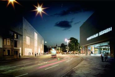 A Kunsthaus Zürich bővítésére készített pályázati render – készítette: David Chipperfield Architects Ltd/Imaging Atelier