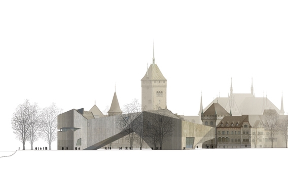 A zürichi Svájci Nemzeti Múzeum bővítése