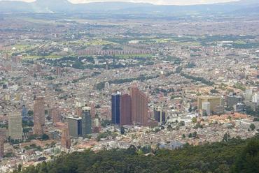 Bogotá légi felvétel