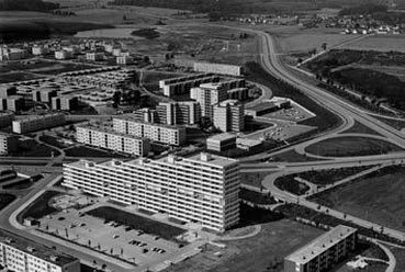 Detmerode negyed építész: Paul Baumgarten, Berlin, fotó: Stadtarchiv Wolfsburg