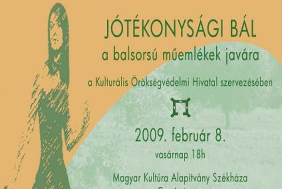 Jótékonysági bál a balsorsú műemlékek javára
