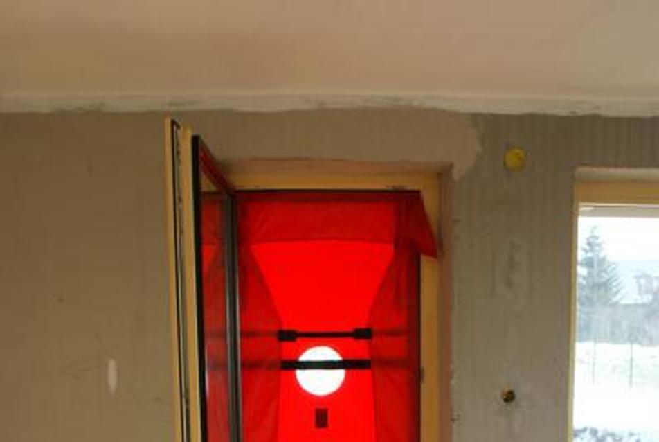 Blower-door mérés
